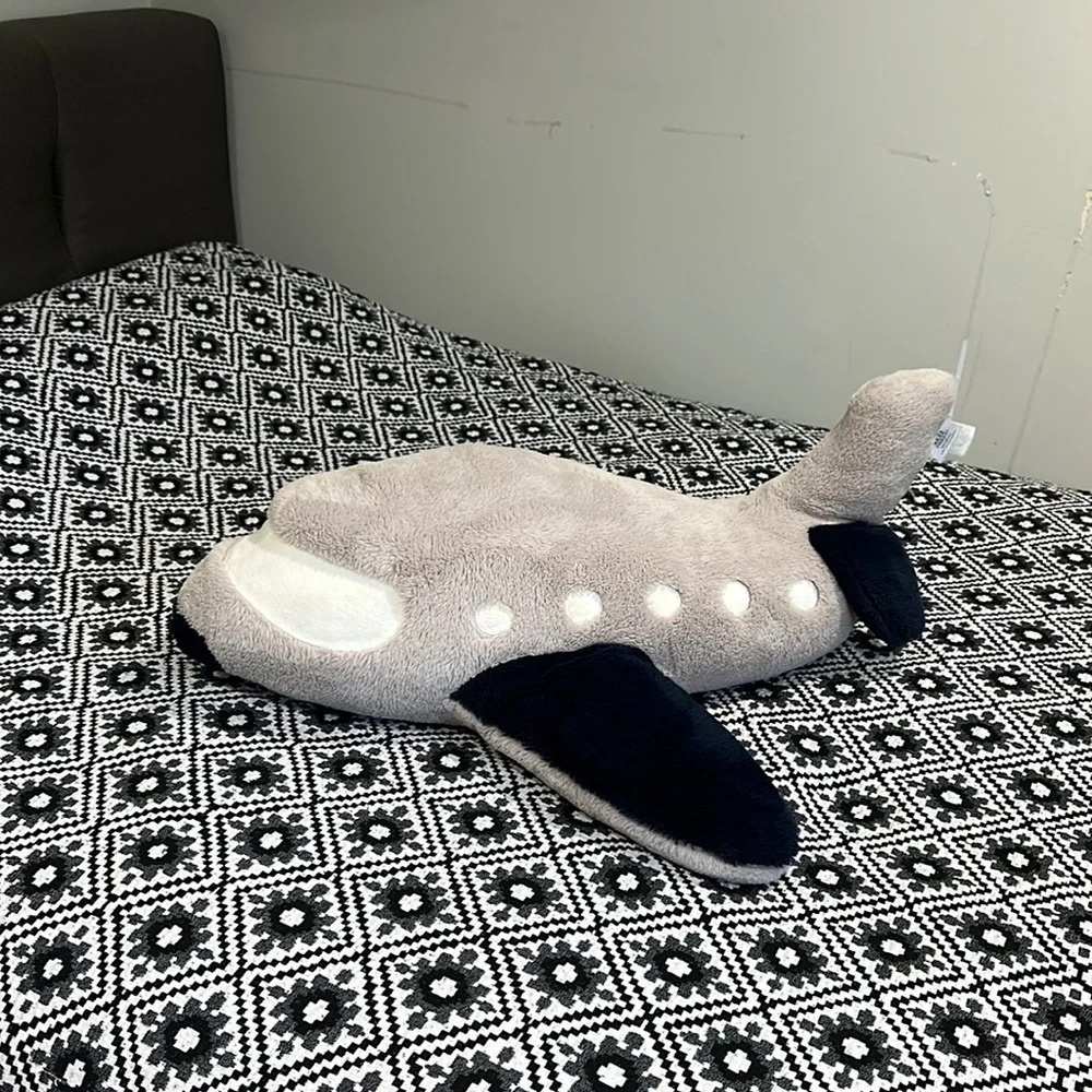 Big plush airplane soft toy